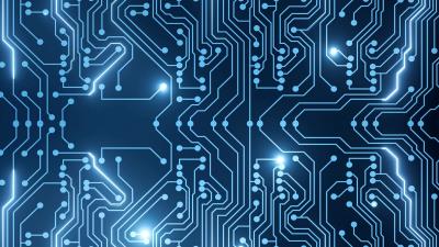 Scheme glow blue 4k wallpaper