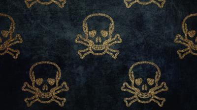 Skull patterns texture 4k wallpaper