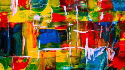 Spots paint abstraction 4k wallpaper