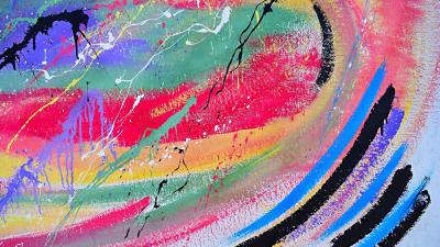 Spots splashes colorful 4k wallpaper