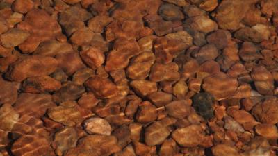 Stones water ripples 4k wallpaper