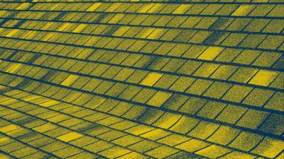 Surface yellow squares 4k wallpaper