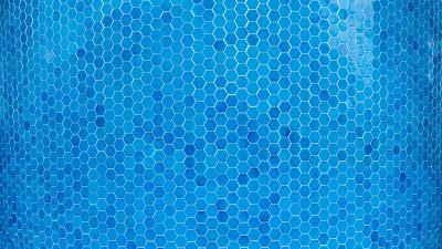 Texture hexahedral shape blue 4k wallpaper
