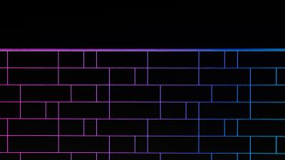 Tile neon lights 4k wallpaper