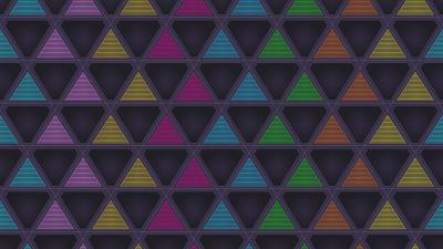 Triangles triangle symmetry 4k wallpaper