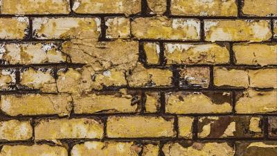 Wall brick peeling 4k wallpaper