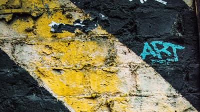 Wall texture inscription paint 4k wallpaper