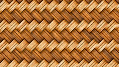 Wicker texture basket 4k wallpaper