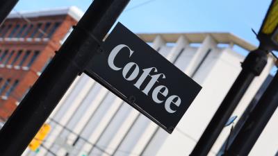 Coffee inscription word 4k wallpaper