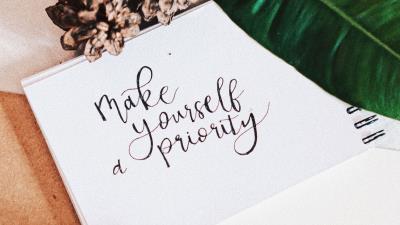 Inscription advice lettering 4k wallpaper