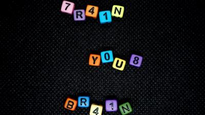 Inscription phrase cubes 4k wallpaper