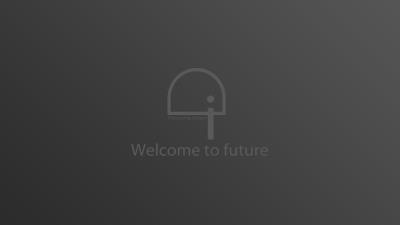 Logo welcome to future inscriptio 4k wallpaper
