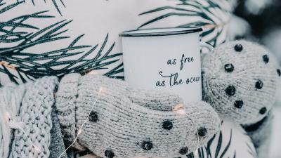 Mug inscription white 4k wallpaper