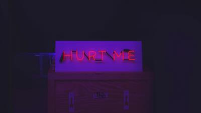 Neon inscription text highlighting 4k wallpaper