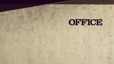 Office word inscription 4k wallpaper