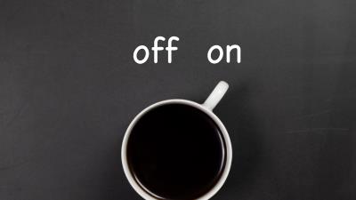 On off inscription 4k wallpaper