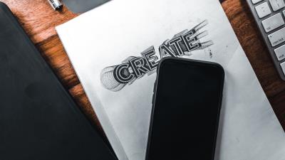 Phone notebook pen 4k wallpaper