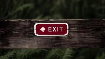 Pointer exit nameplate 4k wallpaper