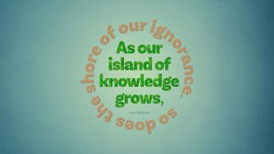 Quote knowledge ignorance 4k wallpaper