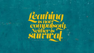 Quote learning saying 4k wallpaper