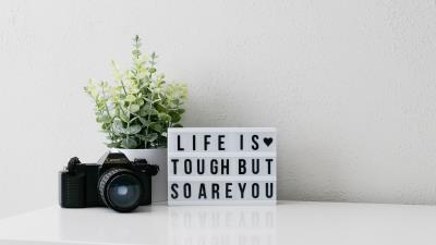 Quote phrase life 4k wallpaper