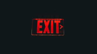 Sign pointer exit 4k wallpaper