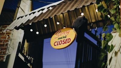 Signboard inscription pointer 4k wallpaper