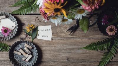 Summer love flowers 4k wallpaper