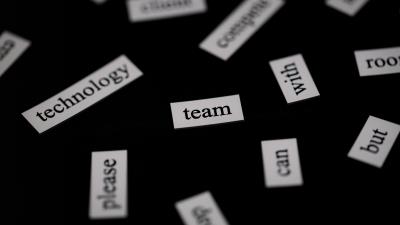 Team inscription word 4k wallpaper