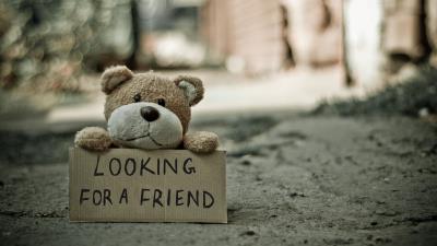 Teddy bear toy inscription 4k wallpaper