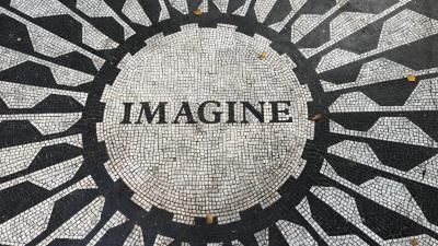 Tile inscription mosaic 4k wallpaper