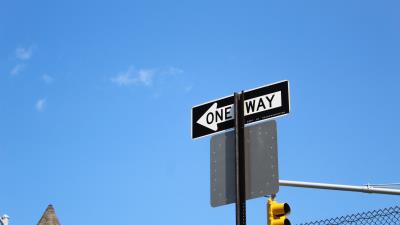 Way sign inscription 4k wallpaper