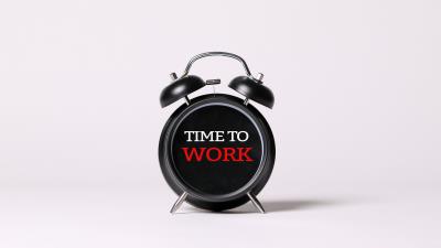 Work time alarm clock 4k wallpaper