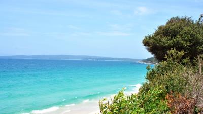 Tropics beach sand landscape 4k wallpaper