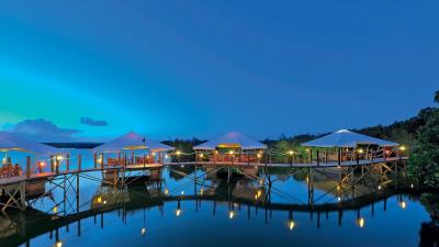 Tropics sea evening 4k wallpaper