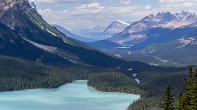 Valleys lakes mountains landscape 4k wallpaper