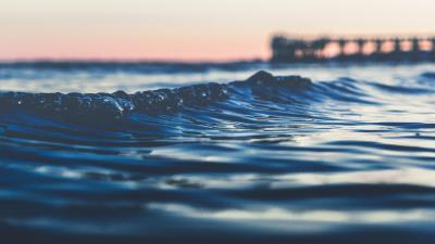 Water sea closeup foam 4k wallpaper