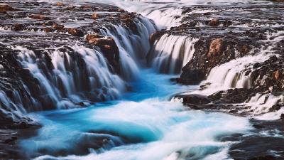 Waterfall river stream water 4k wallpaper