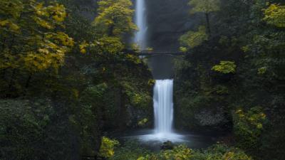 Waterfall rock water 4k wallpaper