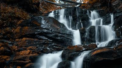 Waterfall rocks stones dhhd 4k wallpaper