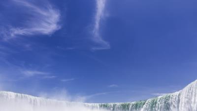 Waterfall sky spray cloud 4k wallpaper