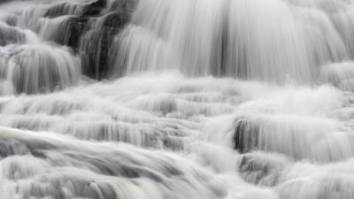 Waterfall water stream 4k wallpaper