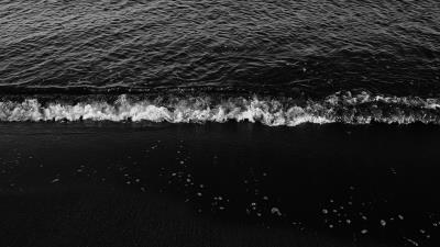 Waves bw surf 4k wallpaper