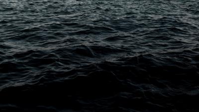 Waves ripples dark 4k wallpaper