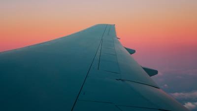 Airplane wing plane sky 4k wallpaper