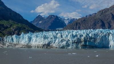 Alaska mountains ice floes 4k wallpaper