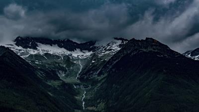 Alps italy mountains fog 4k wallpaper