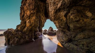 Arch rocks stones 4k wallpaper