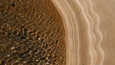 Beach coast water 4k wallpaper