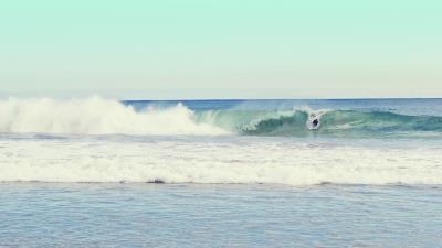 Beach ocean waves sea sand surf wallpaper 4k wallpaper